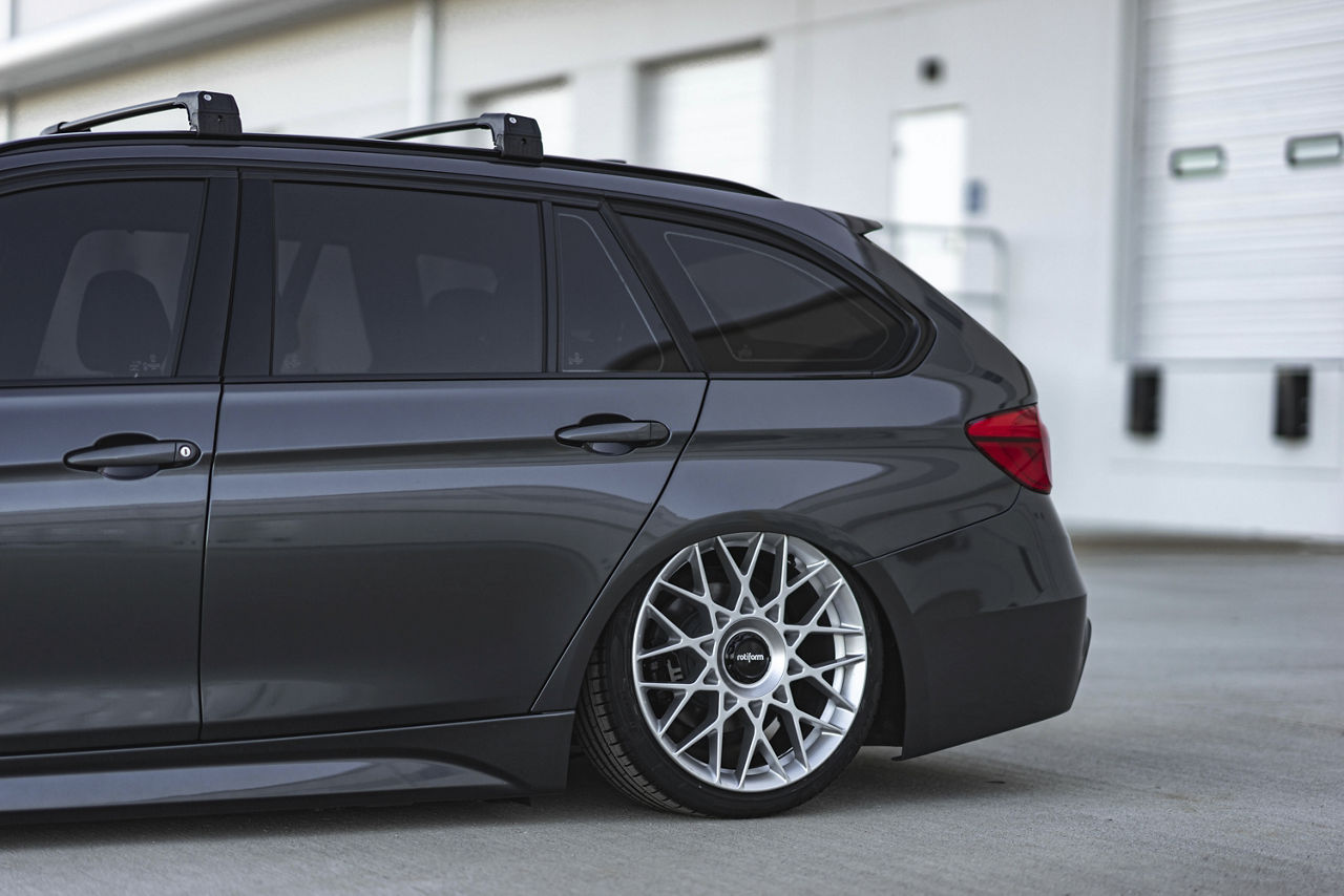 2018 BMW 330i X-Drive - Rotiform BLQ-C - Silver | Wheel Pros